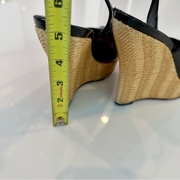 Gucci Black Patent Leather Platform Wedges - Picture 15 of 15